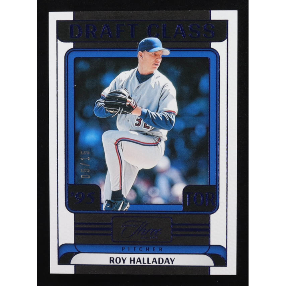 Roy Halladay 2024 Panini Three and Two Draft Class Blue #35 #05/15 at PristineAuction.com
