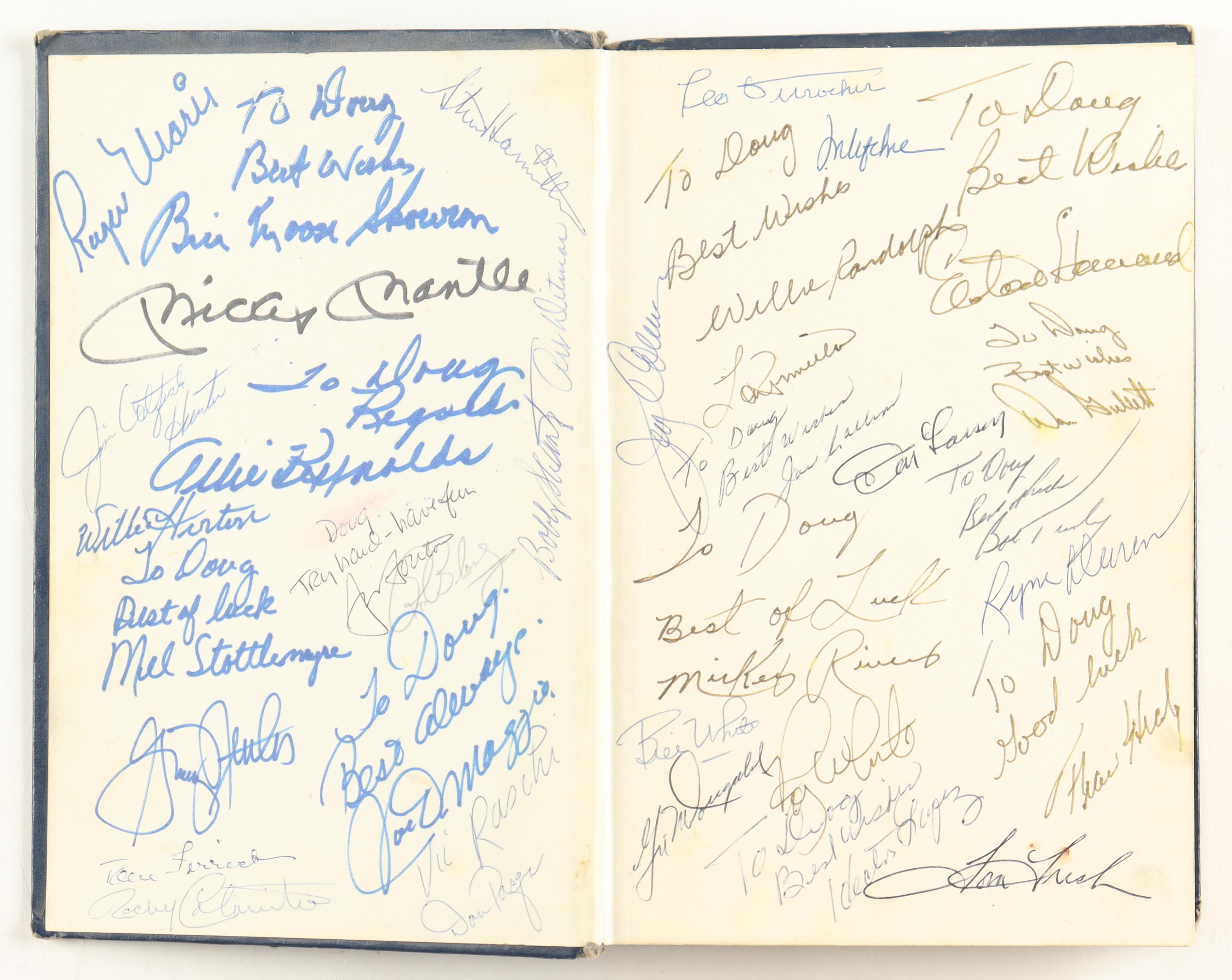 Mickey Mantle, Jim "Catfish" Hunter, Roger Maris, Joe DiMaggio | "Dynasty: The New York Yankees" Hardcover Book Signed By (97) (Beckett) at PristineAuction.com Mickey Mantle, Jim "Catfish" Hunter, Roger Maris, Joe DiMaggio | "Dynasty: The New York Yankees" Hardcover Book Signed By (97) (Beckett) at PristineAuction.com