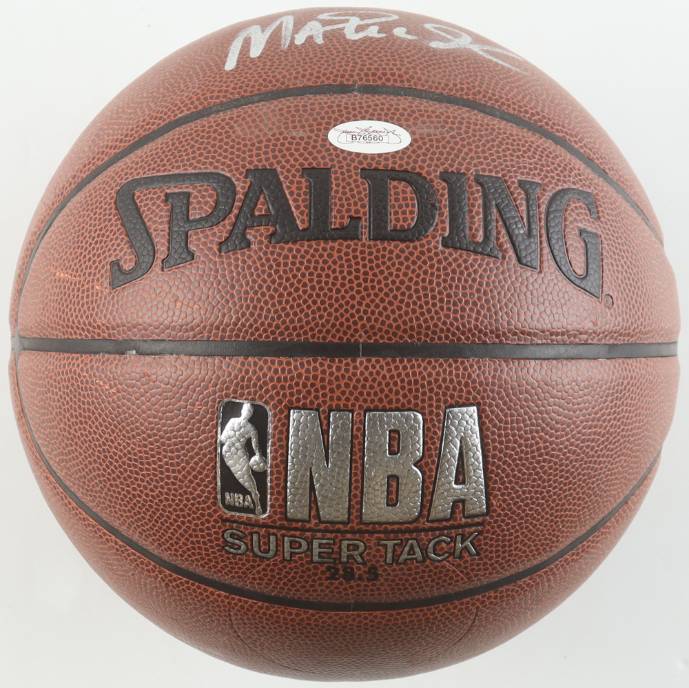 Larry Bird & Magic Johnson Signed NBA Basketball (JSA) at PristineAuction.com Larry Bird & Magic Johnson Signed NBA Basketball (JSA) at PristineAuction.com