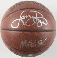 Larry Bird & Magic Johnson Signed NBA Basketball (JSA) at PristineAuction.com