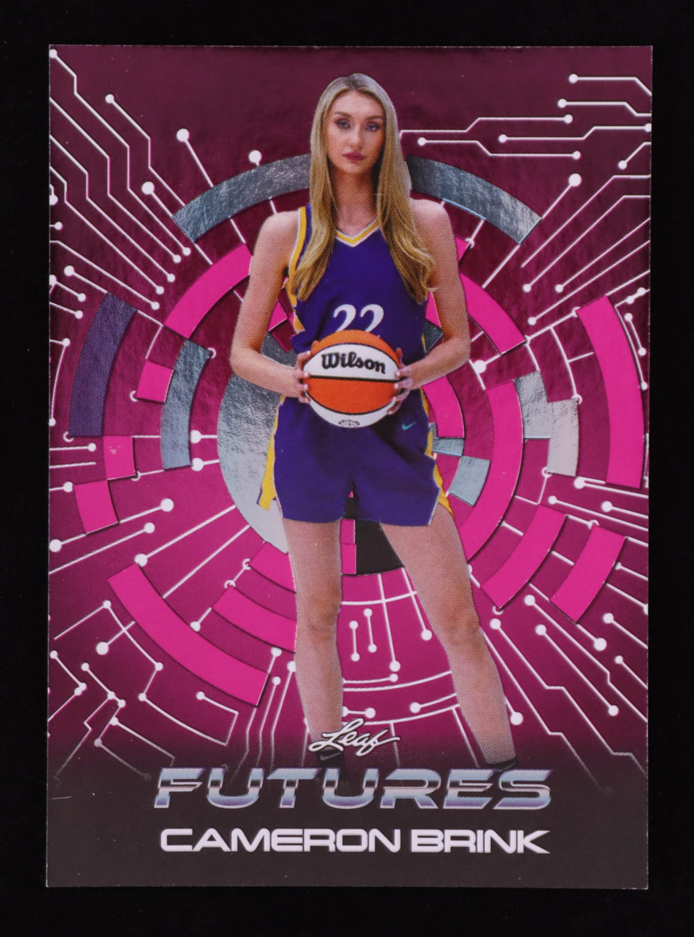 Cameron Brink 2024 Leaf Futures Pink #FF-3 RC #10/49 at PristineAuction.com Cameron Brink 2024 Leaf Futures Pink #FF-3 RC #10/49 at PristineAuction.com