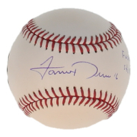 Jarren Duran Signed OML Baseball Inscribed "F*** Em, Still Alive" (Beckett & PSA) at PristineAuction.com
