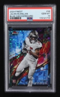 Jalen McMillan 2024 Finest Blue Checkerboard Refractors #96 #97/99 RC (PSA 10) at PristineAuction.com