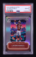 Jayden Daniels 2024 Donruss Optic Uptowns #2 RC (PSA 10) at PristineAuction.com