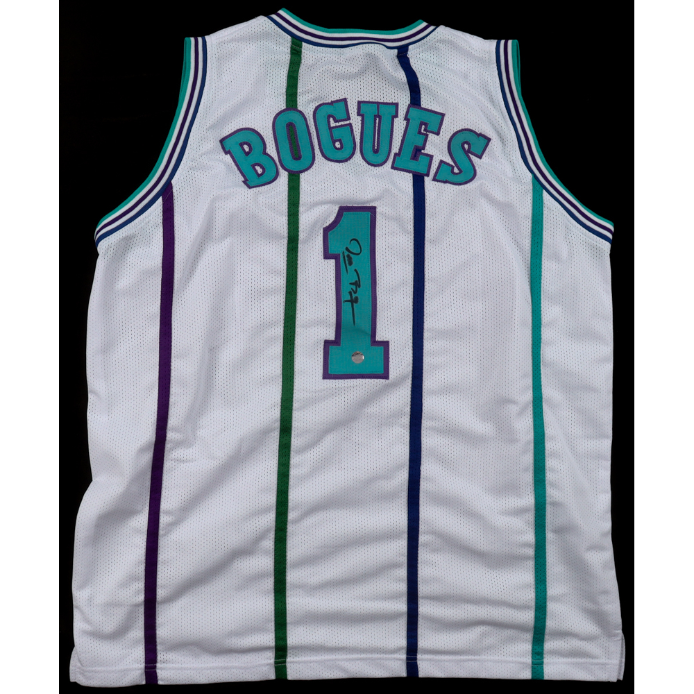 Muggsy Bogues Signed Jersey (AWM) at PristineAuction.com