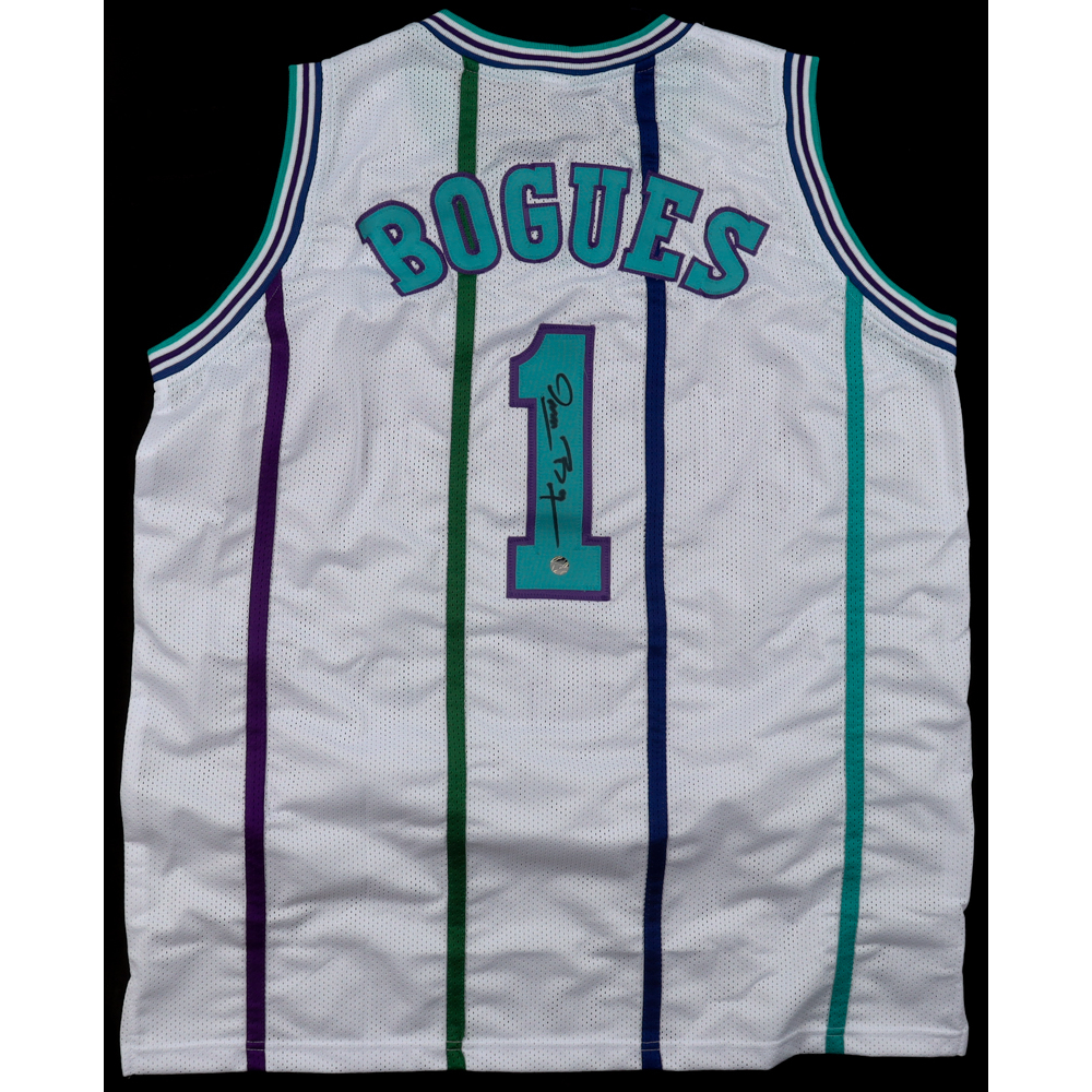 Muggsy Bogues Signed Jersey (AWM) at PristineAuction.com