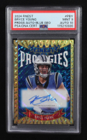 Bryce Young 2024 Finest Prodigies Autographs Blue Geometric Refractors #PBY #50/99 (PSA 9 | Auto 10) at PristineAuction.com