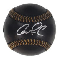 Carlos Correa Signed OML Black Leather Baseball (Beckett) at PristineAuction.com