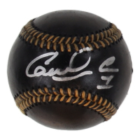 Carlos Correa Signed OML Black Leather Baseball (Beckett) at PristineAuction.com
