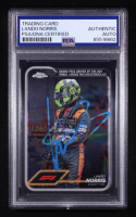 Lando Norris Signed 2024 Topps Bowman Chrome Trading Card Auto #167 (PSA | Autograph Grade PSA Authentic) at PristineAuction.com