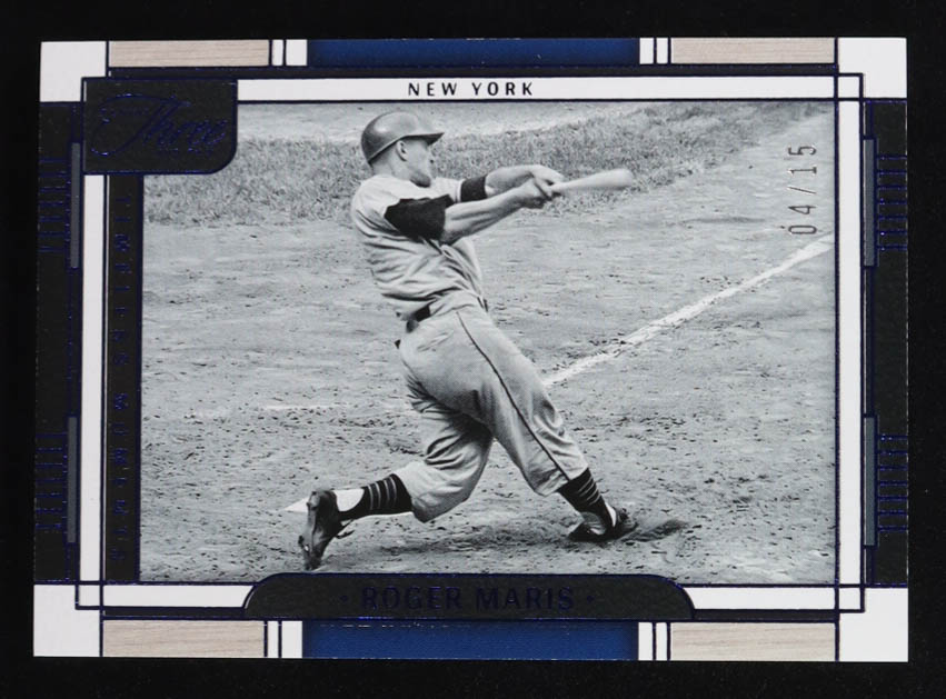 Roger Maris 2024 Panini Three and Two Timeless Moments Blue #16 #04/15 at PristineAuction.com Roger Maris 2024 Panini Three and Two Timeless Moments Blue #16 #04/15 at PristineAuction.com