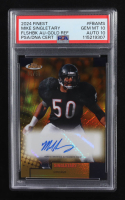 Mike Singletary 2024 Finest Flashback Autographs Gold Refractors #FBAMS #45/50 (PSA 10 | Auto 10) at PristineAuction.com