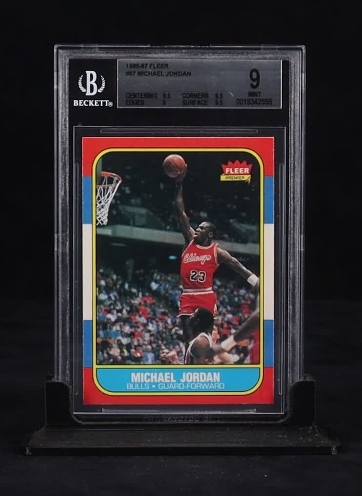 Michael Jordan 1986-87 Fleer #57 RC (BGS 9) at PristineAuction.com