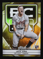 Jace Jung 2025 Topps Chrome Black Rookie Design Variations Gold Refractors #12 #18/50 RC at PristineAuction.com