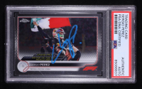 Sergio Perez Signed 2023 Topps Chrome Trading Card Auto Refractor #11 (PSA | Autograph Grade PSA Authentic) at PristineAuction.com