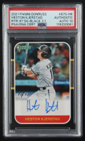 Heston Kjerstad 2021 Donruss Retro '87 Signatures Black #84 #1/1 (PSA | Auto 10) at PristineAuction.com