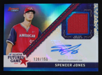 Spencer Jones 2024 Bowman's Best '24 MLB All-Star Futures Game Autograph Relics Blue Refractors #FGRASJ #128/150 RC at PristineAuction.com