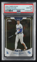 Shohei Ohtani 2024 Topps 50/50 Ohtani Chrome Gold Refractors #38 #22/50 (PSA 10) at PristineAuction.com