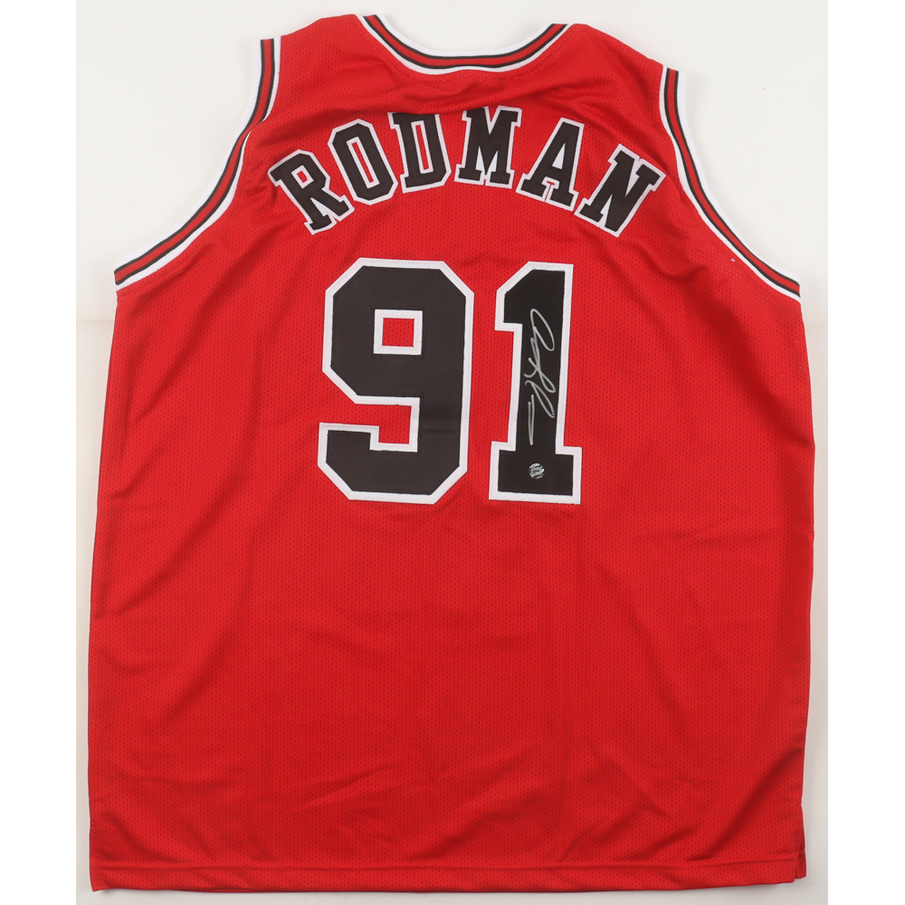 Dennis Rodman Signed Jersey (AWM) at PristineAuction.com Dennis Rodman Signed Jersey (AWM) at PristineAuction.com