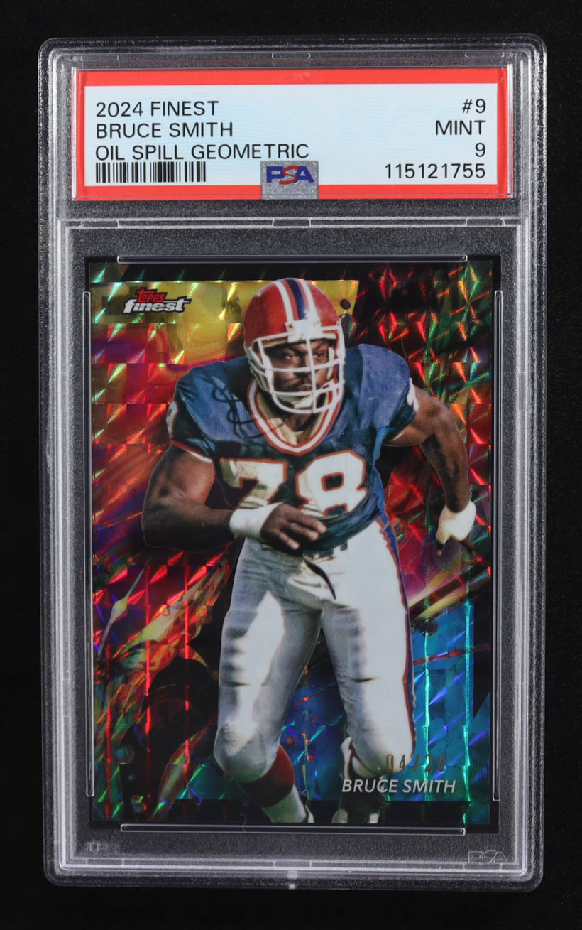 Bruce Smith 2024 Finest Oil Spill Geometric Refractors #9 #04/20 (PSA 9) at PristineAuction.com Bruce Smith 2024 Finest Oil Spill Geometric Refractors #9 #04/20 (PSA 9) at PristineAuction.com