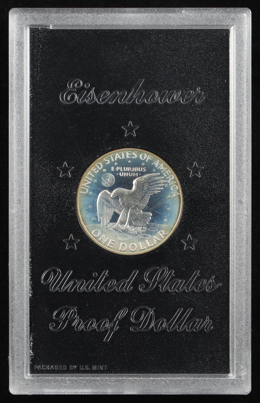 1973-S Eisenhower Silver Dollar - 40% Silver at PristineAuction.com 1973-S Eisenhower Silver Dollar - 40% Silver at PristineAuction.com