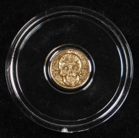1/200 oz .9999 Fine Gold Coin - Day of the Dead Rose Skull at PristineAuction.com