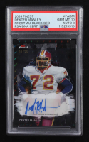 Dexter Manley 2024 Finest Autographs Black Geometric Refractors #FADM #08/25 (PSA 10 | Auto 8) at PristineAuction.com
