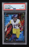 Blake Corum 2024 Finest Blue Geometric Refractors #77 #87/99 RC (PSA 9) at PristineAuction.com