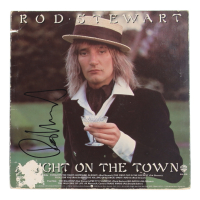 Rod Stewart Signed "A Night on the Town" Vinyl Album Cover (ACOA) at PristineAuction.com