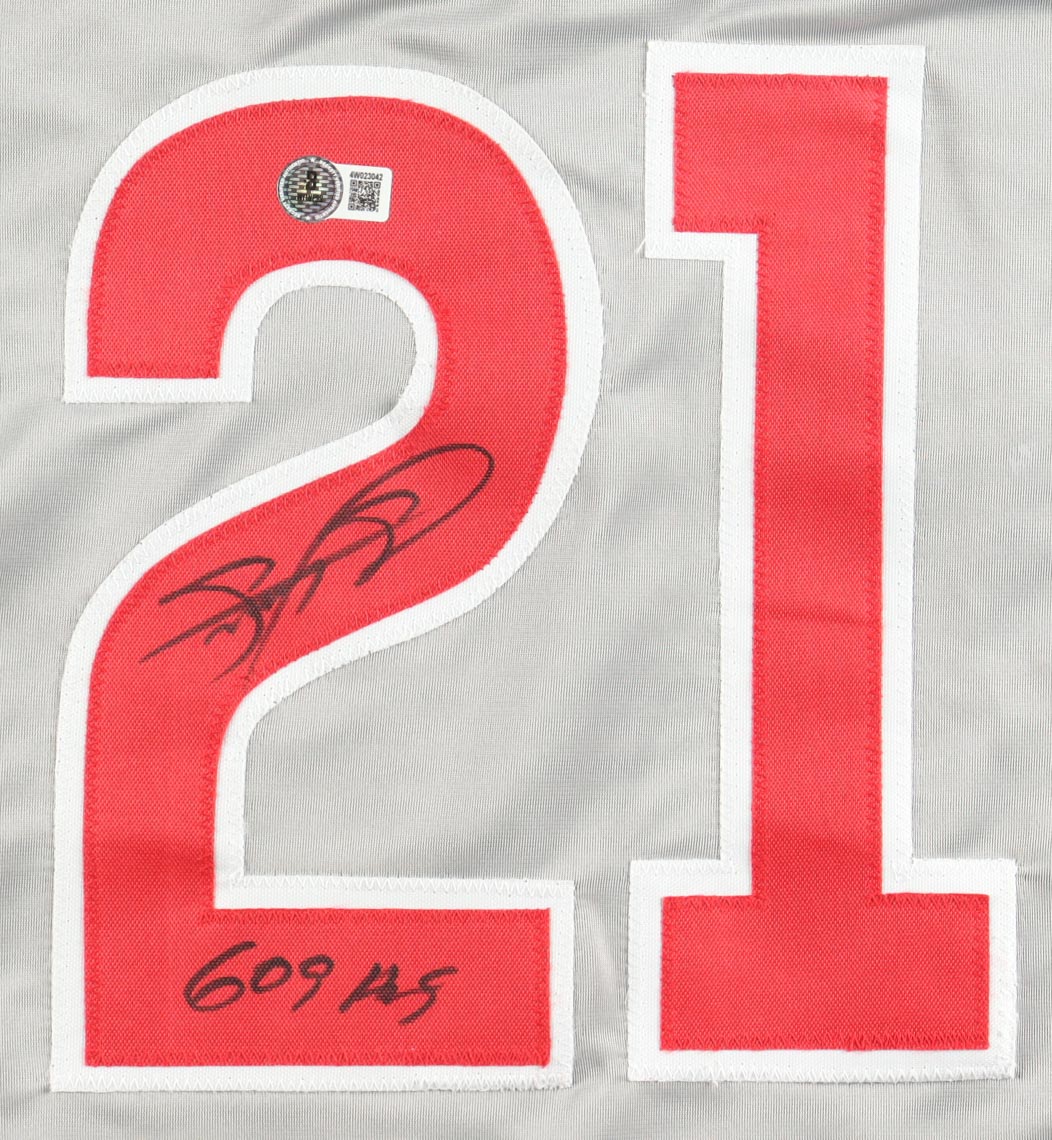 Sammy Sosa Signed Jersey Inscribed "609 HRs" (Beckett) at PristineAuction.com Sammy Sosa Signed Jersey Inscribed "609 HRs" (Beckett) at PristineAuction.com