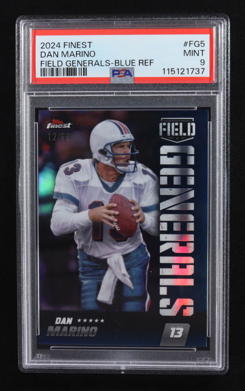 Dan Marino 2024 Finest Field Generals Blue Refractors #FG5 #12/99 (PSA 9) at PristineAuction.com Dan Marino 2024 Finest Field Generals Blue Refractors #FG5 #12/99 (PSA 9) at PristineAuction.com