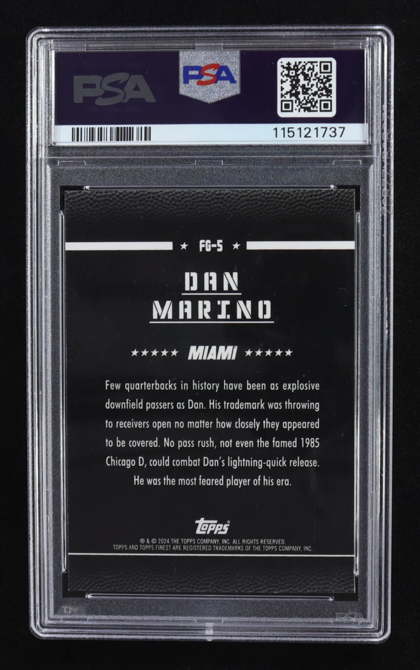 Dan Marino 2024 Finest Field Generals Blue Refractors #FG5 #12/99 (PSA 9) at PristineAuction.com Dan Marino 2024 Finest Field Generals Blue Refractors #FG5 #12/99 (PSA 9) at PristineAuction.com