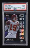 Joe Montana 2024 Finest Field Generals Sky Blue Refractors #FG10 #034/150 (PSA 9) at PristineAuction.com
