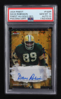 Dave Robinson 2024 Finest Autographs Gold Geometric Refractors #FADR #03/50 (PSA 10 | Auto 10) at PristineAuction.com