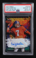 Craig Morton 2024 Finest Autographs Oil Spill Geometric Refractors #FACM #04/10 (PSA 10 | Auto 10) at PristineAuction.com