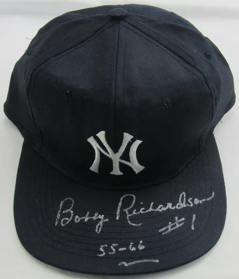 Bobby Richardson Signed Yankees Hat Inscribed "55-66" (JSA) at PristineAuction.com Bobby Richardson Signed Yankees Hat Inscribed "55-66" (JSA) at PristineAuction.com