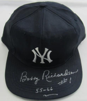 Bobby Richardson Signed Yankees Hat Inscribed "55-66" (JSA) at PristineAuction.com
