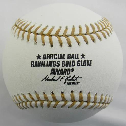 Mike Mussina Signed Gold Glove Award Baseball Inscribed "7x" (JSA) at PristineAuction.com Mike Mussina Signed Gold Glove Award Baseball Inscribed "7x" (JSA) at PristineAuction.com