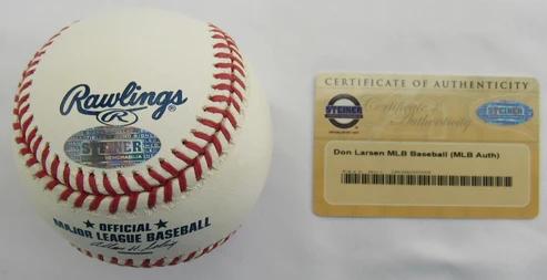 Don Larsen Signed OML Baseball (Steiner) at PristineAuction.com Don Larsen Signed OML Baseball (Steiner) at PristineAuction.com