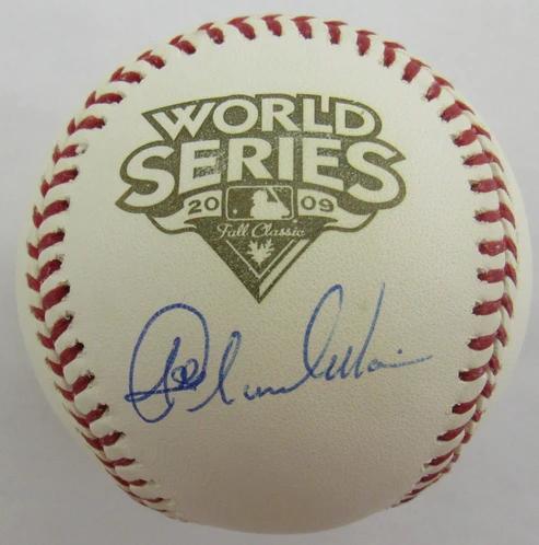 Joba Chamberlain Signed 2009 World Series Baseball (Steiner) at PristineAuction.com Joba Chamberlain Signed 2009 World Series Baseball (Steiner) at PristineAuction.com