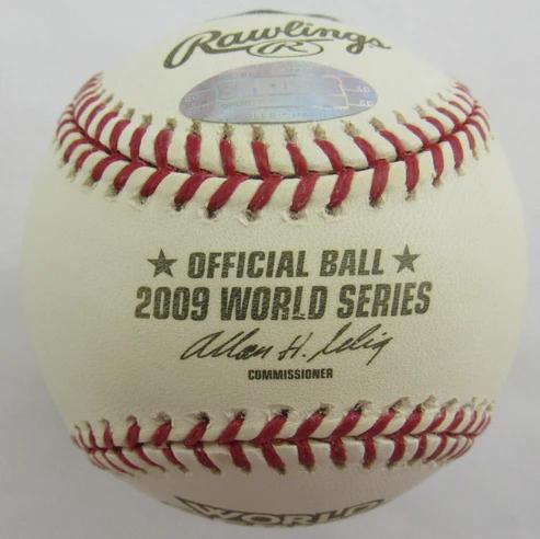 Joba Chamberlain Signed 2009 World Series Baseball (Steiner) at PristineAuction.com Joba Chamberlain Signed 2009 World Series Baseball (Steiner) at PristineAuction.com