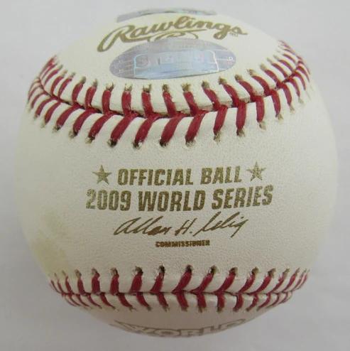 AJ Burnett Signed 2009 World Series Baseball (Steiner) at PristineAuction.com AJ Burnett Signed 2009 World Series Baseball (Steiner) at PristineAuction.com