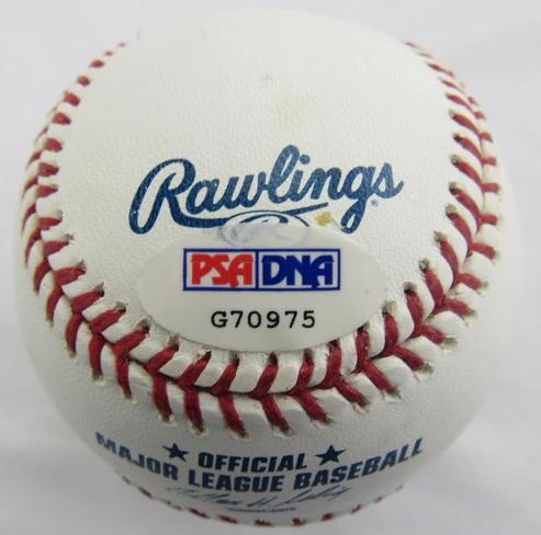Ed Roebuck Signed ONL Baseball Inscribed "LA Dodgers" & "1959 1963 World Champs" (PSA) at PristineAuction.com Ed Roebuck Signed ONL Baseball Inscribed "LA Dodgers" & "1959 1963 World Champs" (PSA) at PristineAuction.com