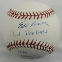 Ed Roebuck Signed ONL Baseball Inscribed "LA Dodgers" & "1959 1963 World Champs" (PSA) at PristineAuction.com