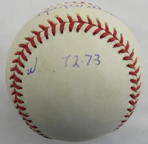 Dick Williams Signed OAL Baseball Inscribed "WS 72-73" (PSA) at PristineAuction.com Dick Williams Signed OAL Baseball Inscribed "WS 72-73" (PSA) at PristineAuction.com