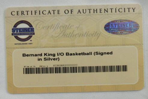 Bernard King Signed NBA Basketball (Steiner) at PristineAuction.com Bernard King Signed NBA Basketball (Steiner) at PristineAuction.com