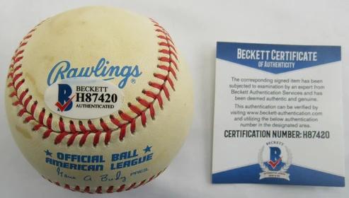 Don Larsen Signed OAL Baseball Inscribed "10-8-56" (Beckett) at PristineAuction.com Don Larsen Signed OAL Baseball Inscribed "10-8-56" (Beckett) at PristineAuction.com