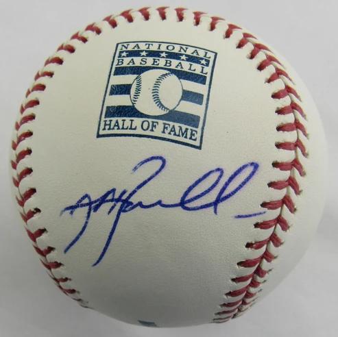 Jeff Bagwell Signed OML Hall of Fame Logo Baseball (JSA) at PristineAuction.com Jeff Bagwell Signed OML Hall of Fame Logo Baseball (JSA) at PristineAuction.com