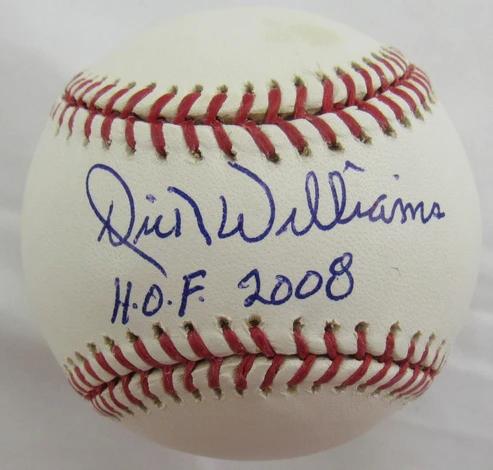 Dick Williams Signed OML Baseball Inscribed "H.O.F. 2008" (MLB) at PristineAuction.com Dick Williams Signed OML Baseball Inscribed "H.O.F. 2008" (MLB) at PristineAuction.com