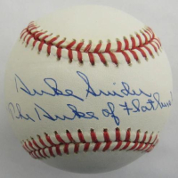 Duke Snider Signed ONL Baseball Inscribed "The Duke Of Flatbush" (Beckett) at PristineAuction.com